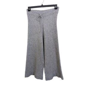 Womens Size Medium Plush Boucle Lounge Pants Gray Soft Cozy Drawstring Leisure